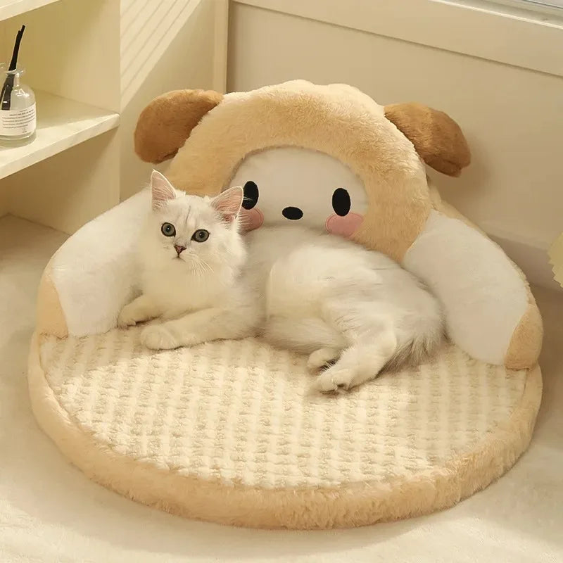 Fluffy Winter Cat Bed