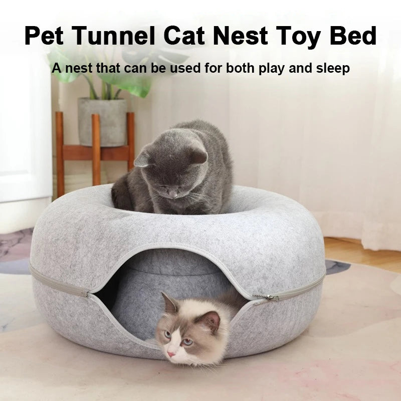 Cat Tunnel Interactive Bed