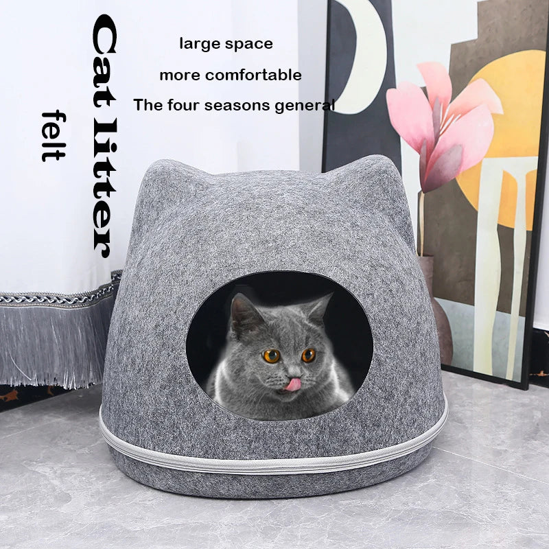 Felt Cat Channel Bed